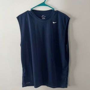 Navy blue dry, fit Nike tank top